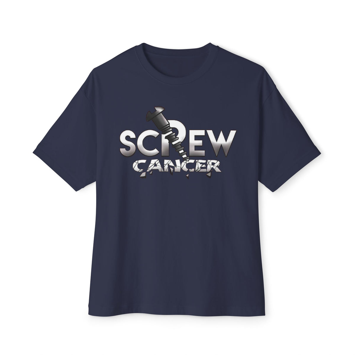 Screw Cancer Tee — Feminine Script Comfort Shirt for Survivors & Supporters