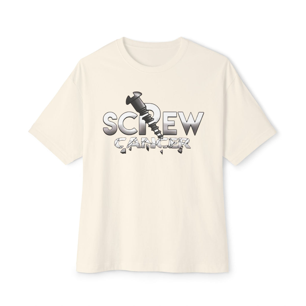 Screw Cancer Tee — Feminine Script Comfort Shirt for Survivors & Supporters