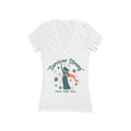 Survivor Strong V-Neck Tee — Hope. Fight. Rise. Breast Cancer Awareness Shirt